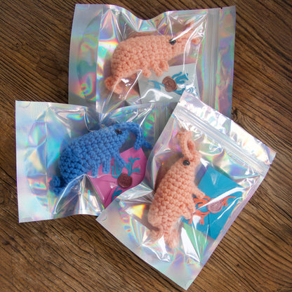 Emotional Support Shrimp Crochet Plush with Certificate Letter – Cute Comfort Gift