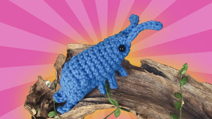 Emotional Support Shrimp Crochet Plush with Certificate Letter – Cute Comfort Gift